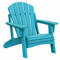 Krzesło ogrodowe Adirondack 80 x 76 x 94 cm z tworzywa turkusowe do tarasu